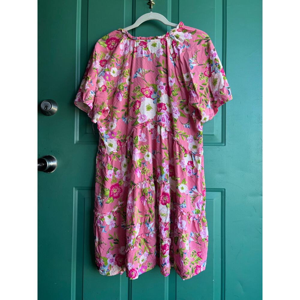 Matilda Jane Pink Floral Tiered Midi Dress - Picture 9 of 9